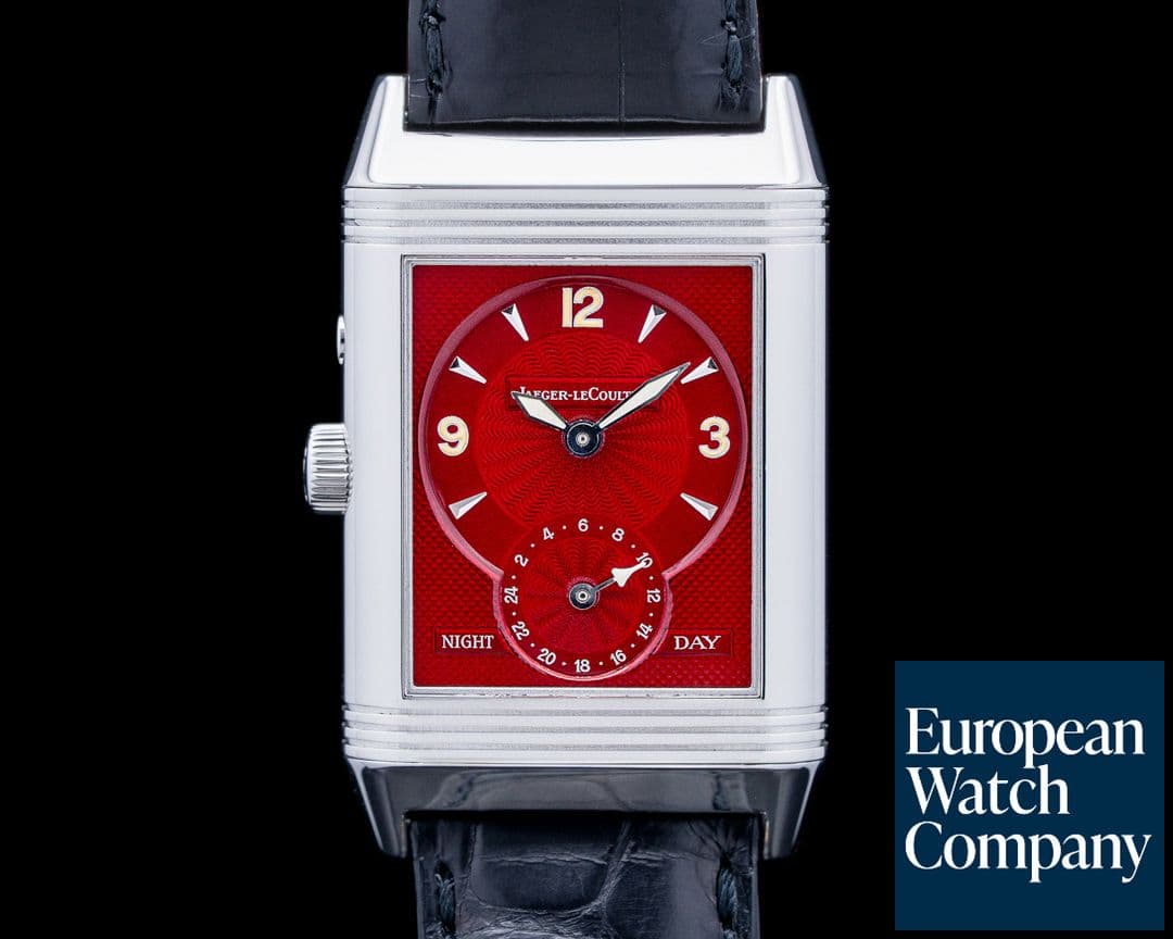 Image of Jaeger LeCoultre Duoface Reverso "Japan Red Edition" SS Silver / Red Dial LIMITED