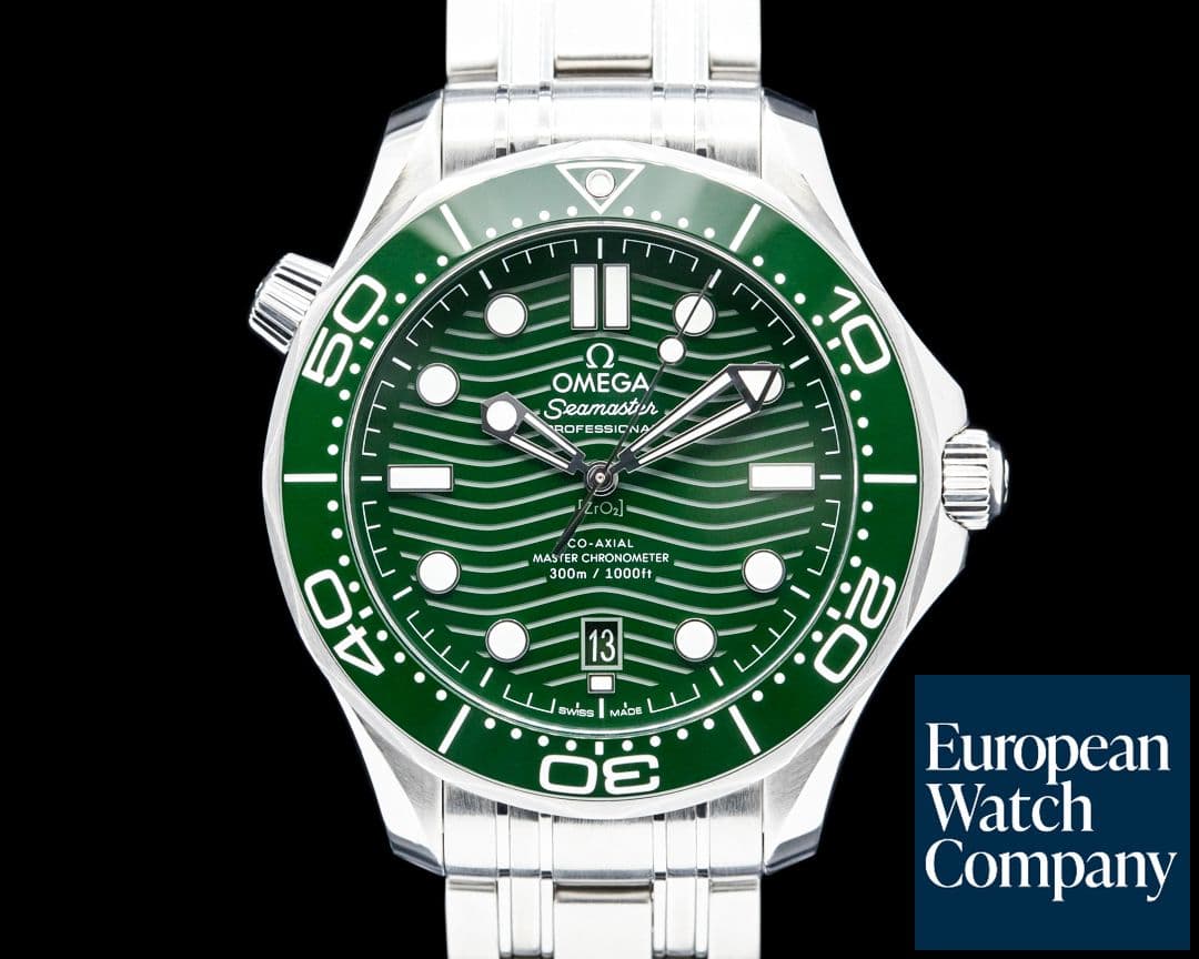 Image of Omega Seamaster Diver 300M SS Green Ceramic Dial