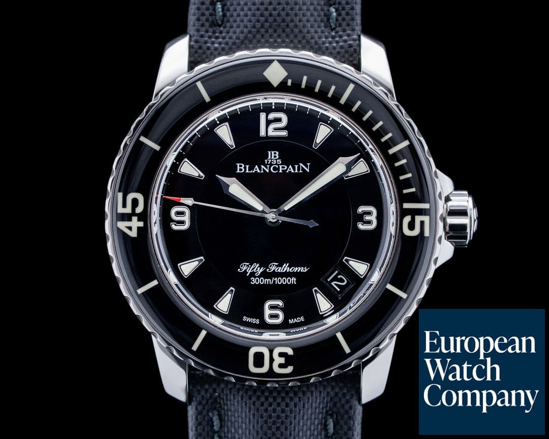 Image of Blancpain 5015 Fifty Fathoms Automatique SS Black Dial
