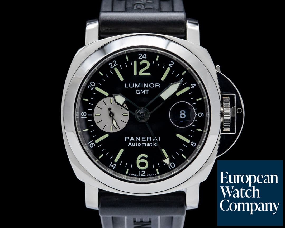 Image of Panerai PAM00088 Luminor GMT SS Black Dial