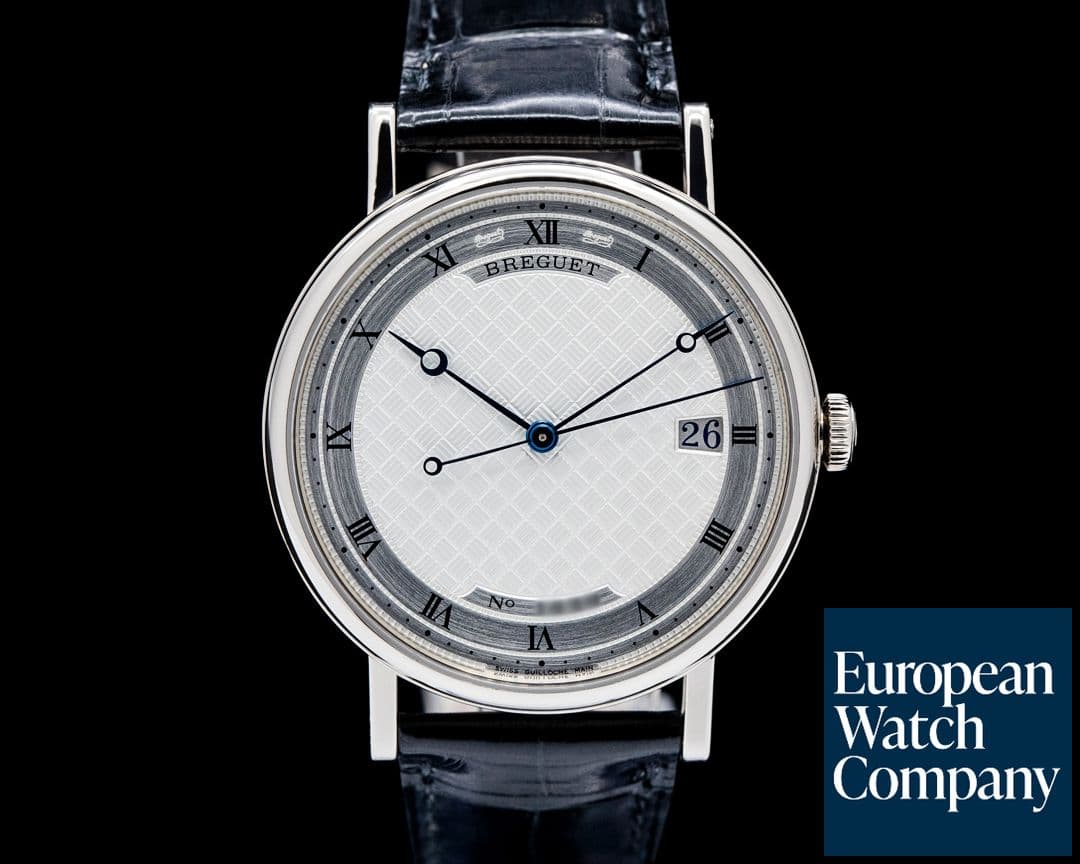Image of Breguet 5177BB Classique 18K White Gold Silver Guilloche Dial