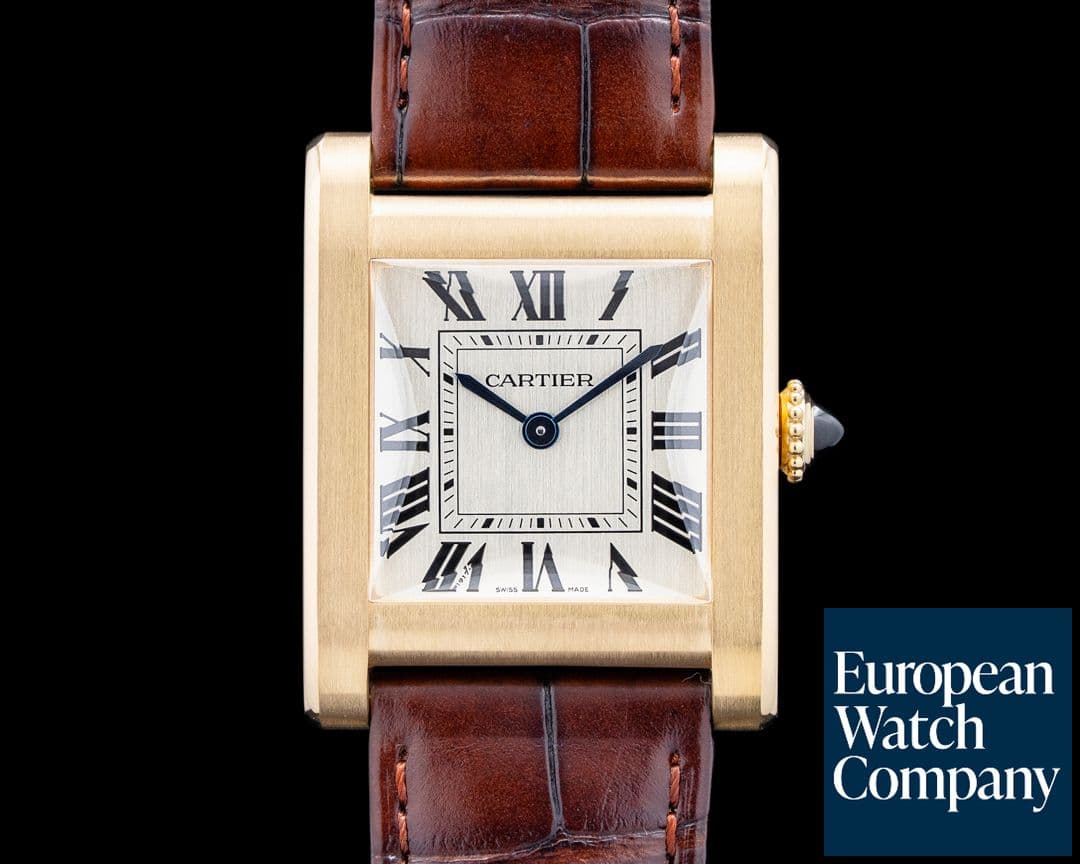 Image of Cartier WGTA0108 Tank Normale 18K Yellow Gold Silver Dial LIMITED