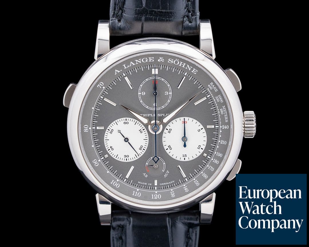 Image of A. Lange & Söhne 424.038F Triple Split 18K White Gold Gray Dial LIMITED