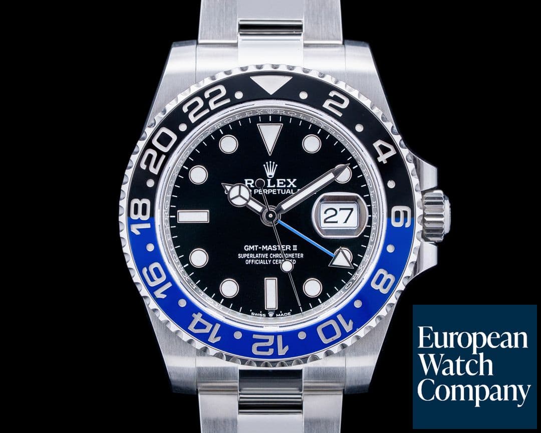 Image of Rolex 126710BLNR GMT-Master II "Batman" SS Black Dial