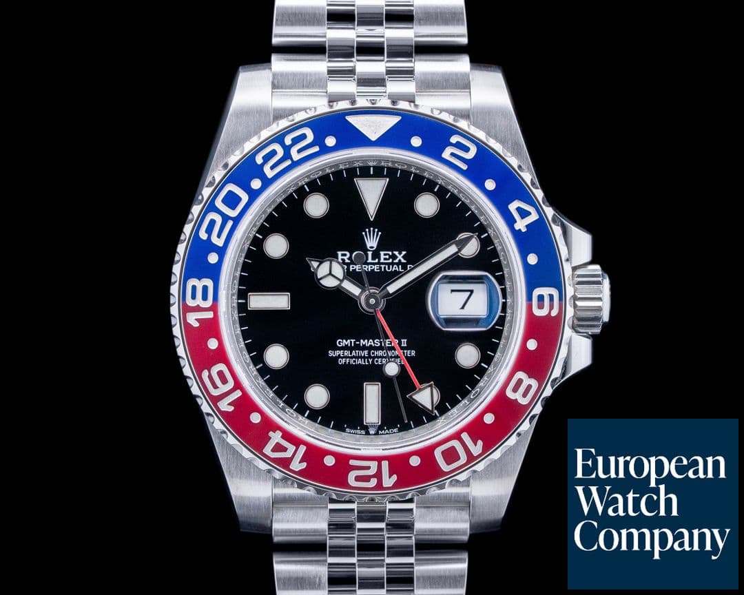 Image of Rolex 126710BLRO GMT-Master II "Pepsi" Jubilee SS Black Dial