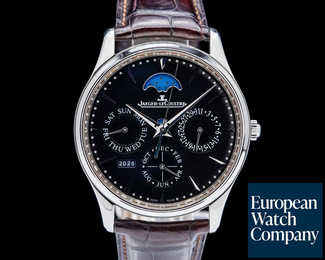 Image of Jaeger LeCoultre Q1308470 Master Ultra Thin Perpetual SS Black Dial