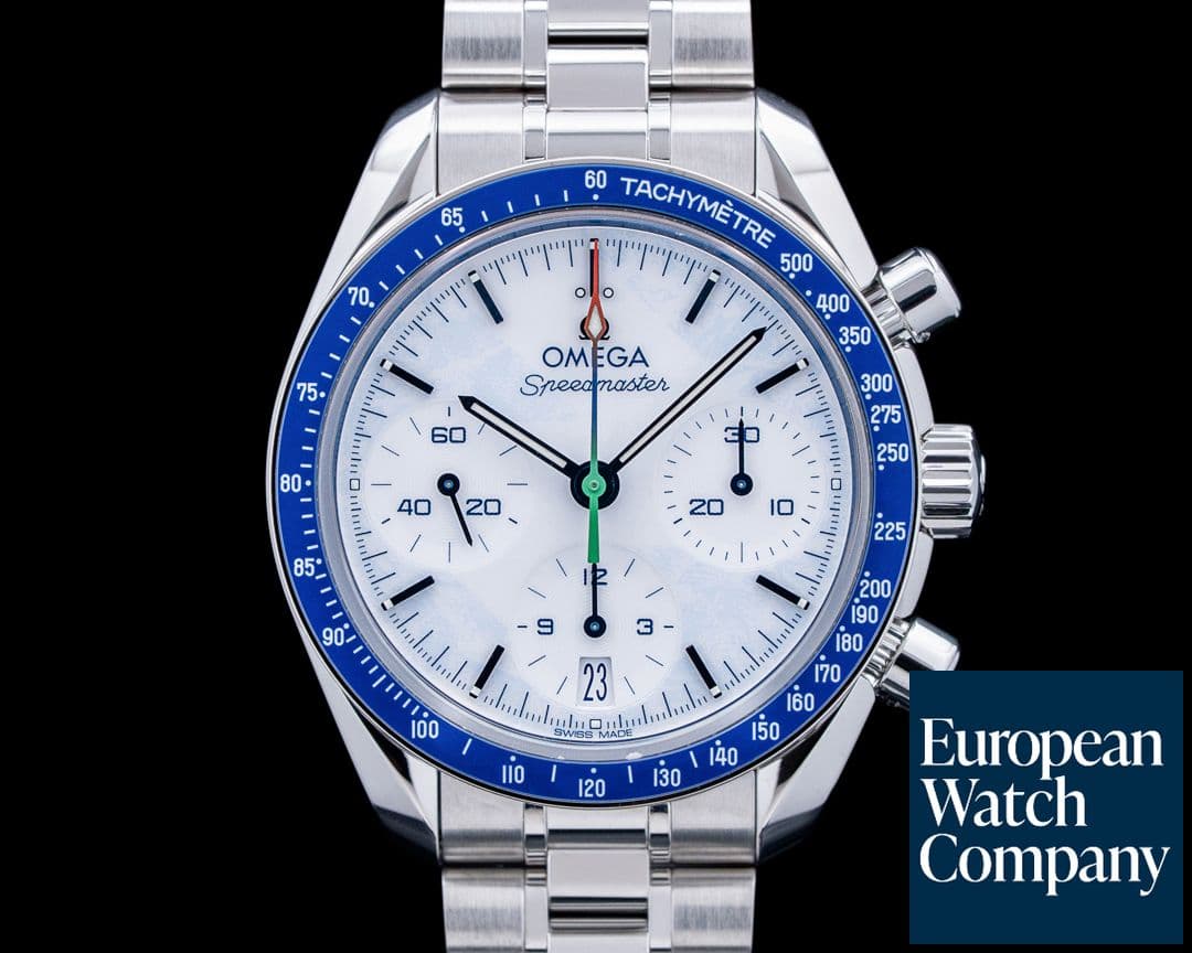 Image of Omega Speedmaster 38 Milano Cortina 2026 SS White Dial 2026