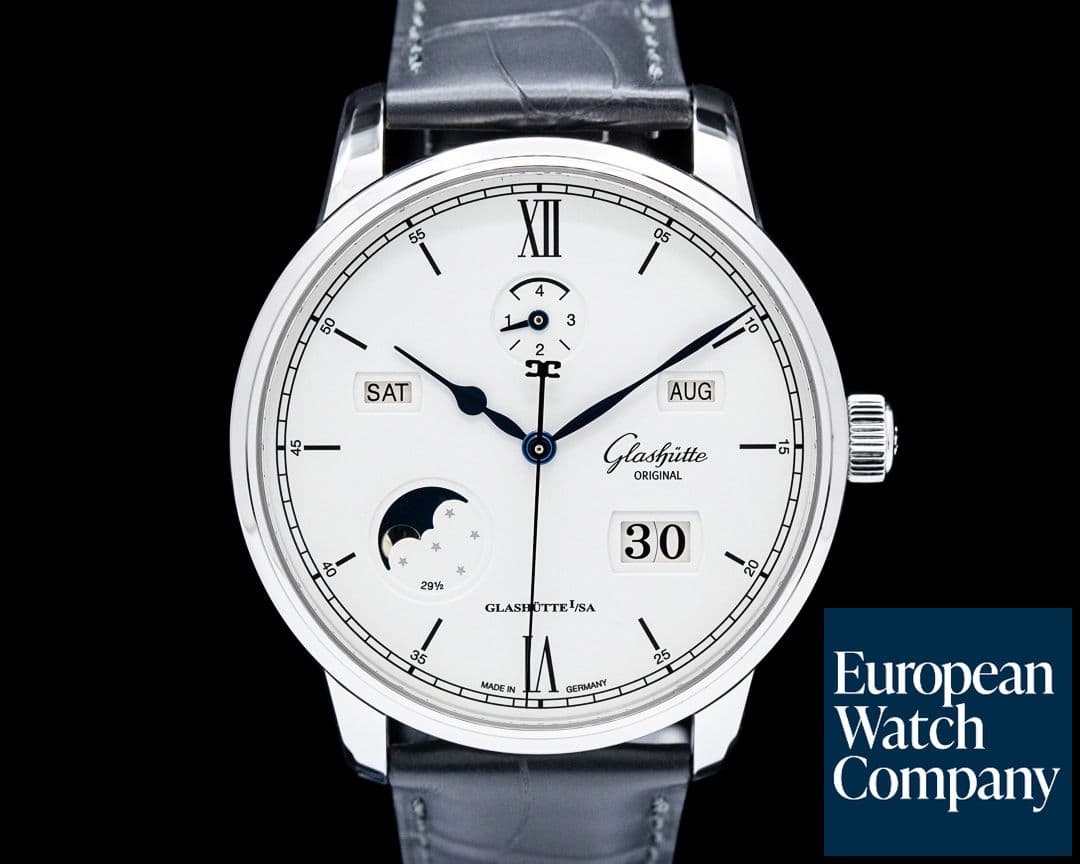 Image of Glashütte Original Senator Excellence Perpetual Calendar SS Silver Dial