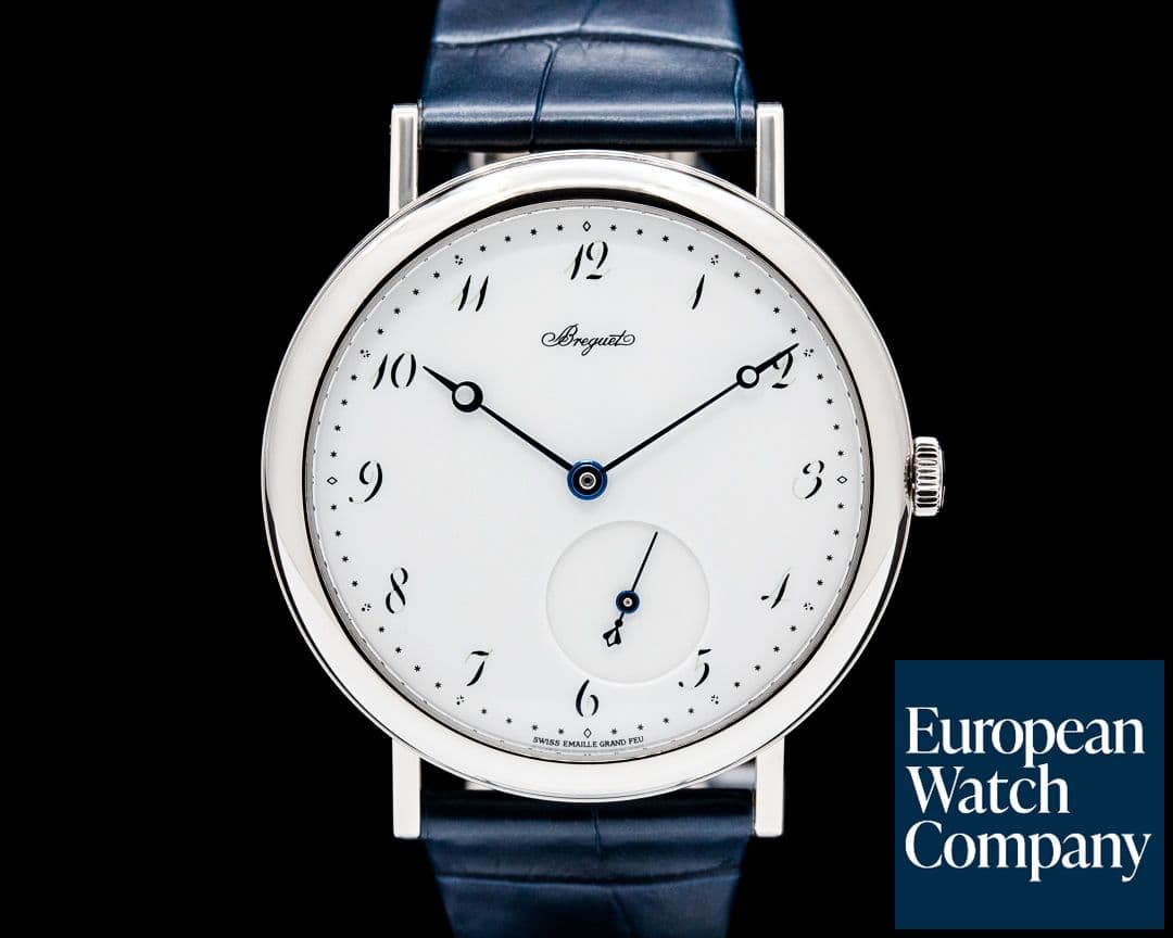 Image of Breguet 5140BB Classique 5140 18K White Gold White Grand Feu Enamel Dial