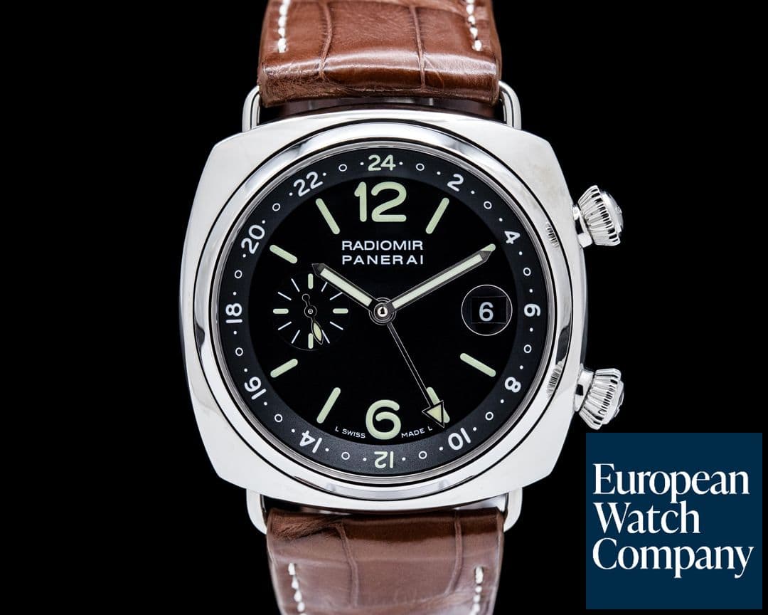 Image of Panerai PAM00184 Radiomir GMT SS Black Dial