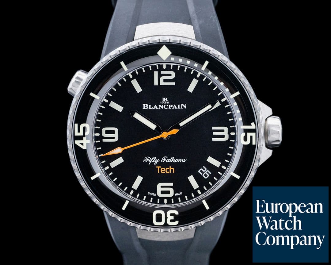 Image of Blancpain Fifty Fathoms Tech Titanium Black Dial