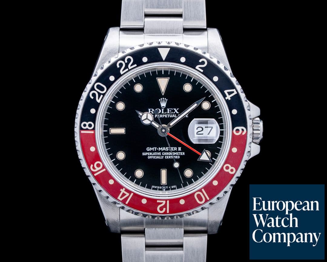 Image of Rolex 16710A GMT-Master II "Coke" SS Black Dial Circa. 1989