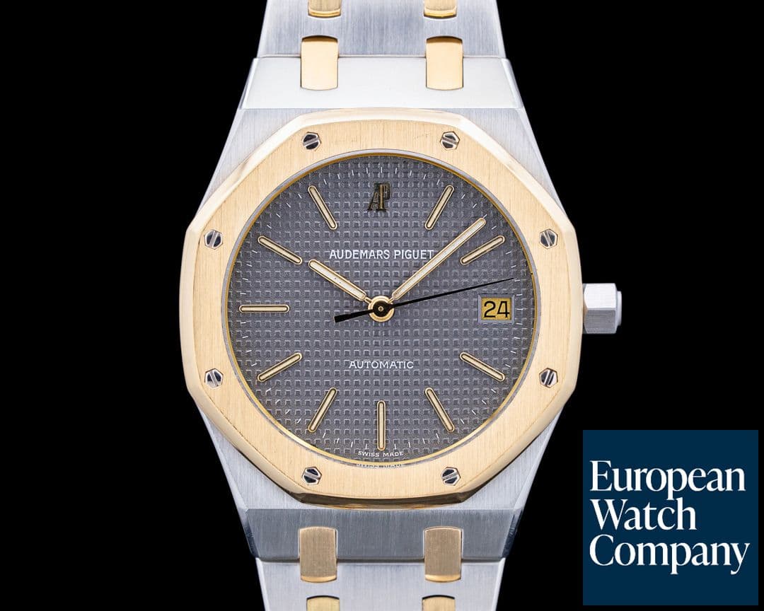 Image of Audemars Piguet 14790SA Vintage Royal Oak 18K Yellow Gold / SS Gray Dial