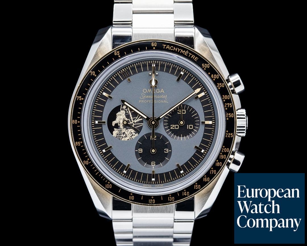 Image of Omega Speedmaster Apollo 11 50th Anniversary SS / 18K Moonshine Gold Gray Dial