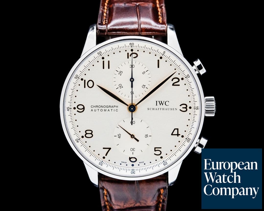 Image of IWC IW371445 Portugieser Chronograph SS Silver Dial