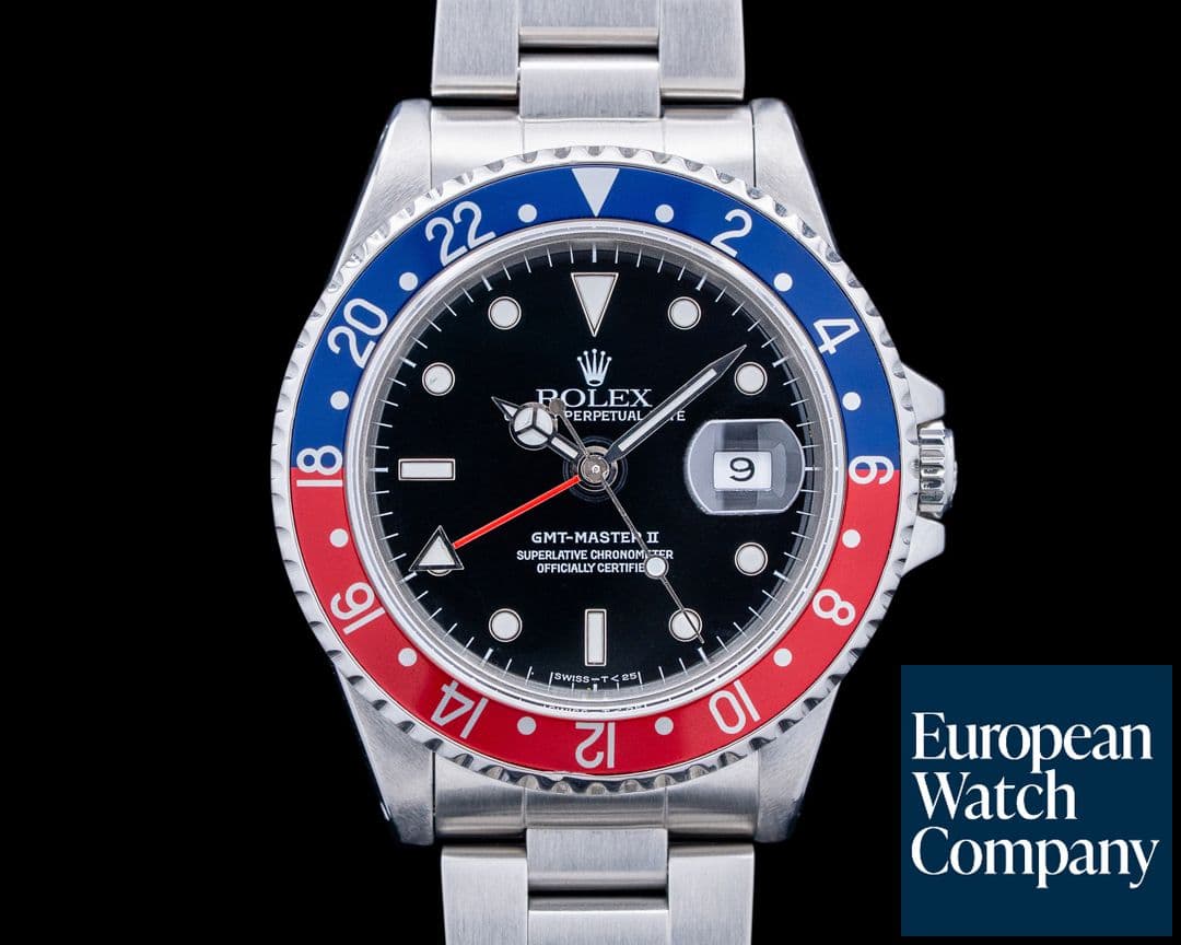 Image of Rolex 16710A GMT-Master II "Pepsi" SS Black Dial Circa. 1991