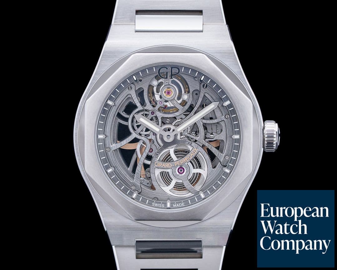 Image of Girard-Perregaux 81015 Laureato SS Skeleton Dial