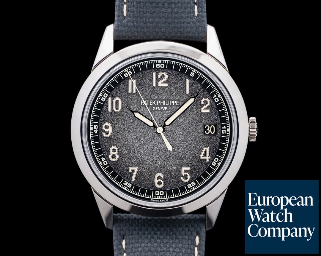 Image of Patek Philippe 5226G Calatrava 18K White Gold Charcoal Gray Textured Dial