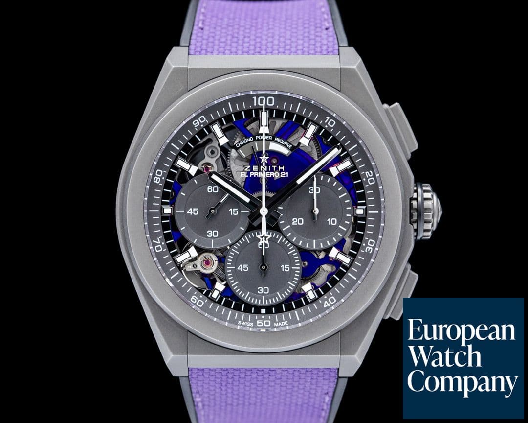 Image of Zenith Defy El Primero 21 Ultraviolet Titanium Skeleton Dial