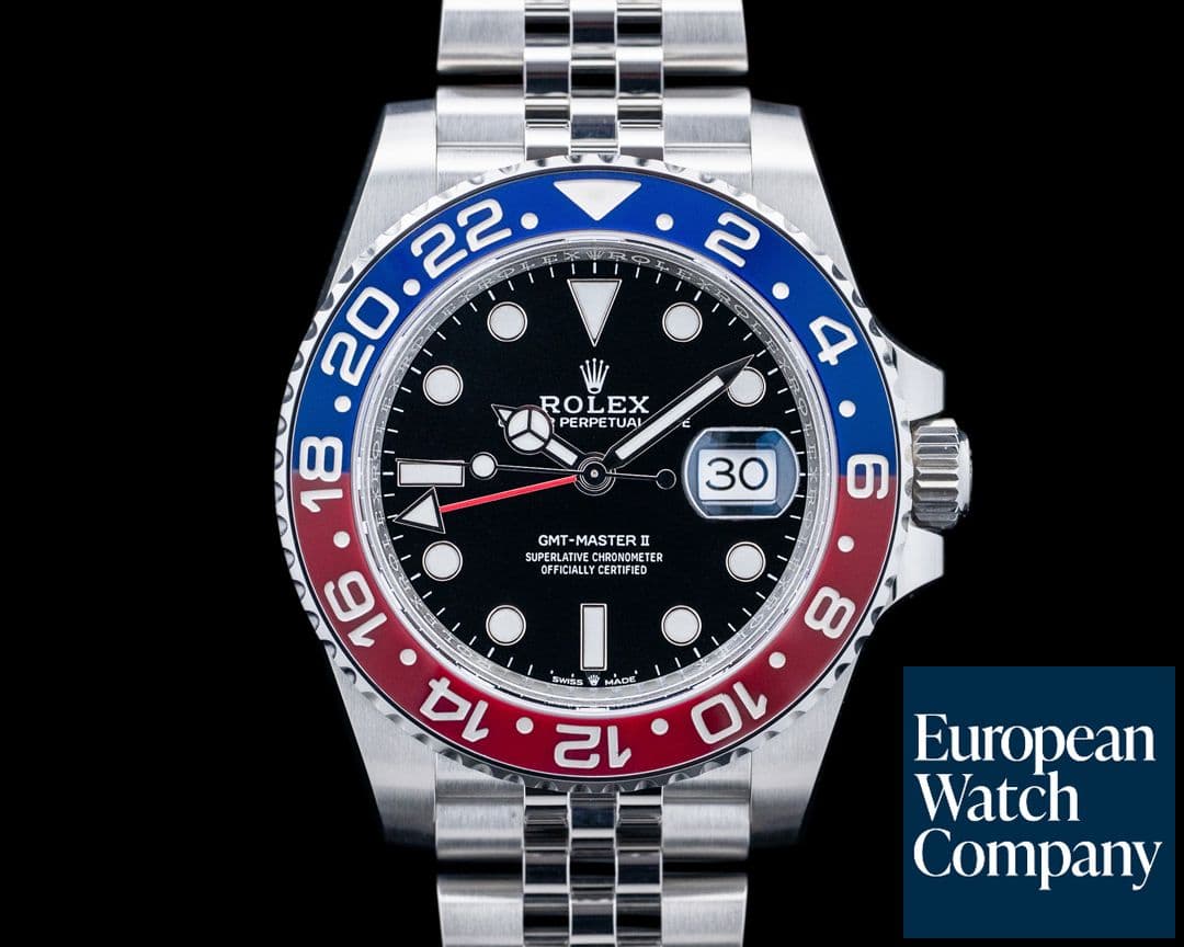 Image of Rolex 126710BLRO GMT-Master II "Pepsi" Jubilee SS Black Dial UNWORN