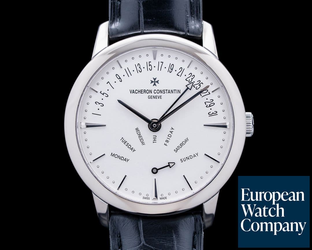 Image of Vacheron Constantin 86020 Patrimony Retrograde Day-Date 18K White Gold Silver Dial