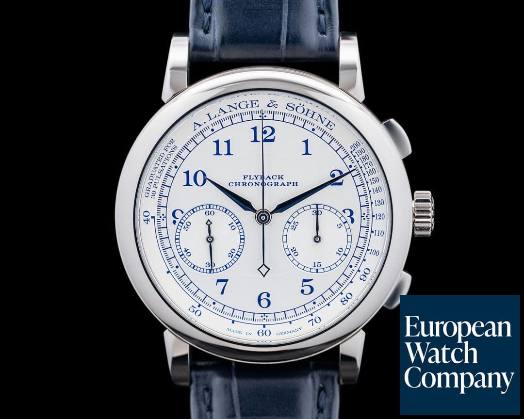 Image of A. Lange & Söhne 1815 Chronograph Pulsometer Boutique 18K WG Silver Dial 2026