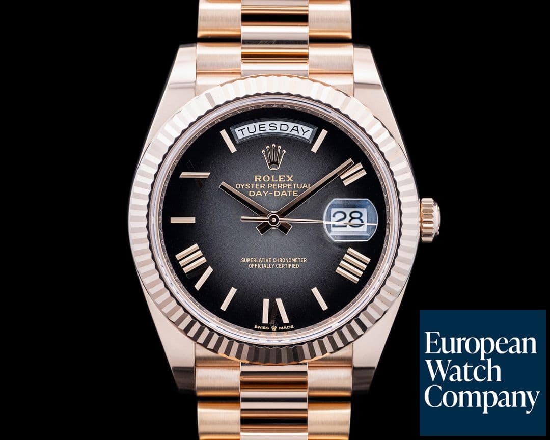 Image of Rolex 228235 Day-Date 40MM 18K Everose Slate Gray Ombre 2025