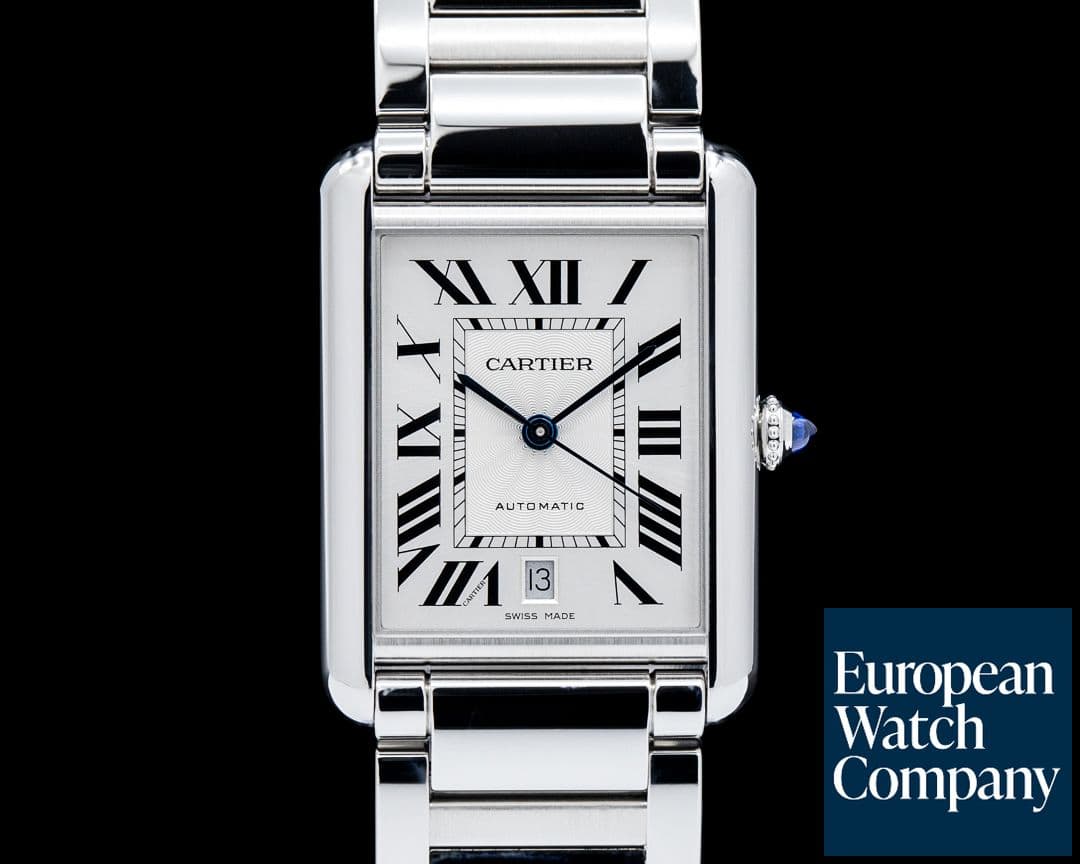 Image of Cartier WSTA0053 Tank Must Extra-Large SS Silver Flinque Dial 2025