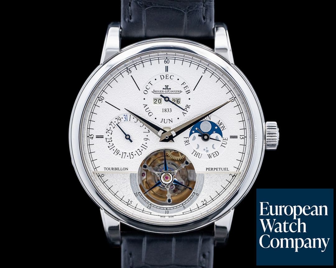 Image of Jaeger-LeCoultre Master Grande Tradition Tourbillon Cylindrique Perpetual Platinum