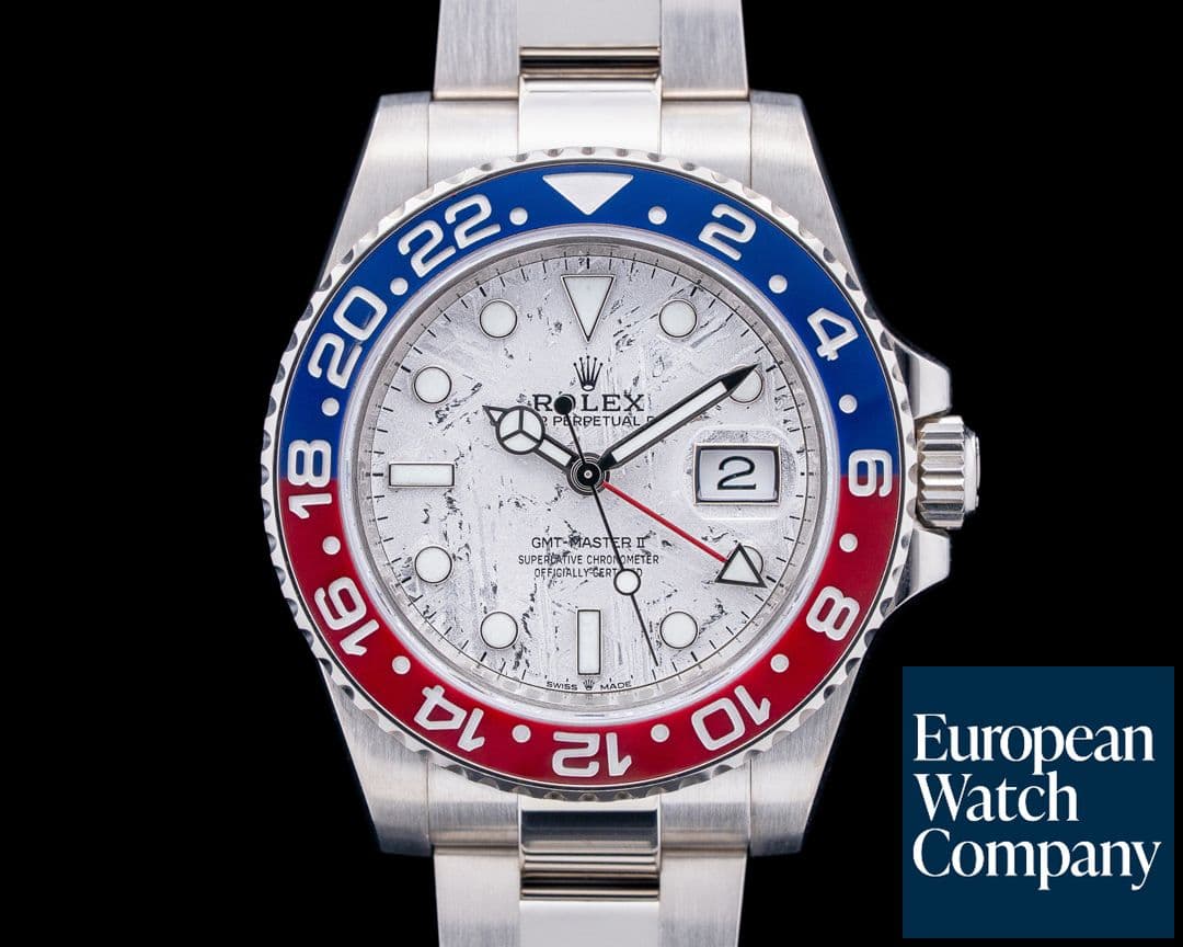 Image of Rolex 126719BLRO GMT-Master II Pepsi 18K White Gold Meteorite Dial