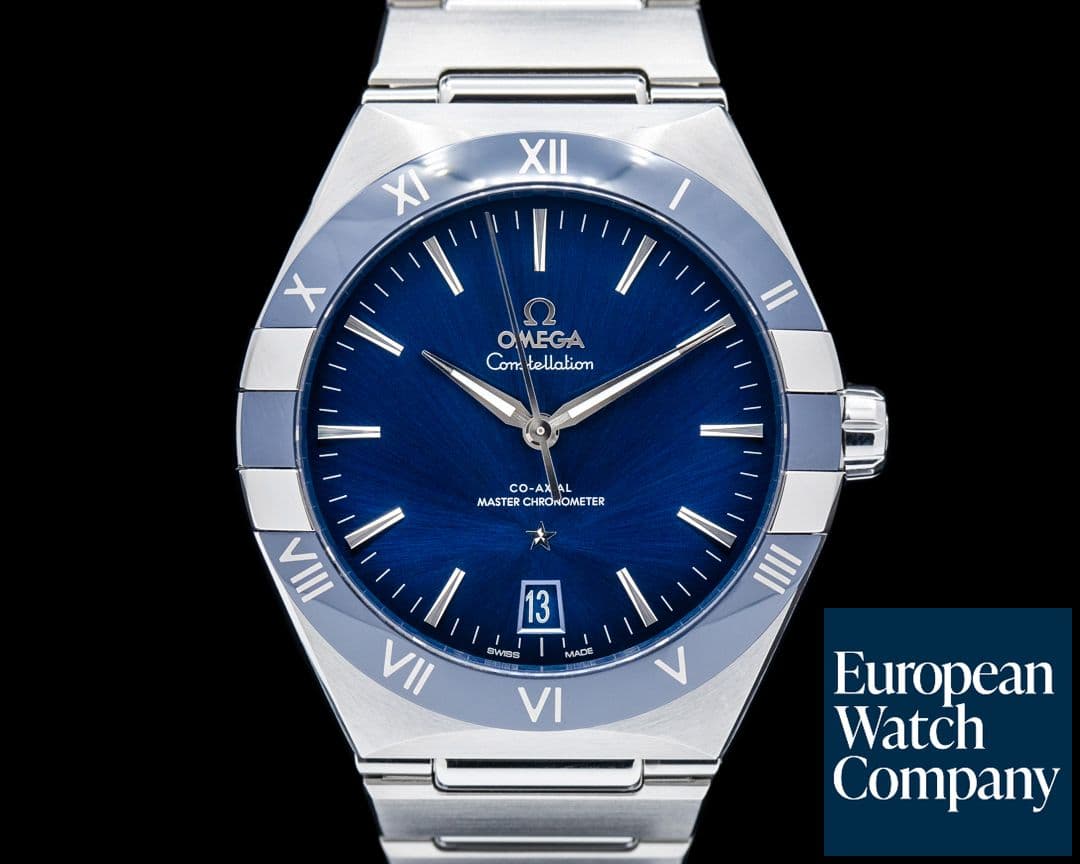 Image of Omega Constellation Co Axial Master Chronometer SS Blue Dial