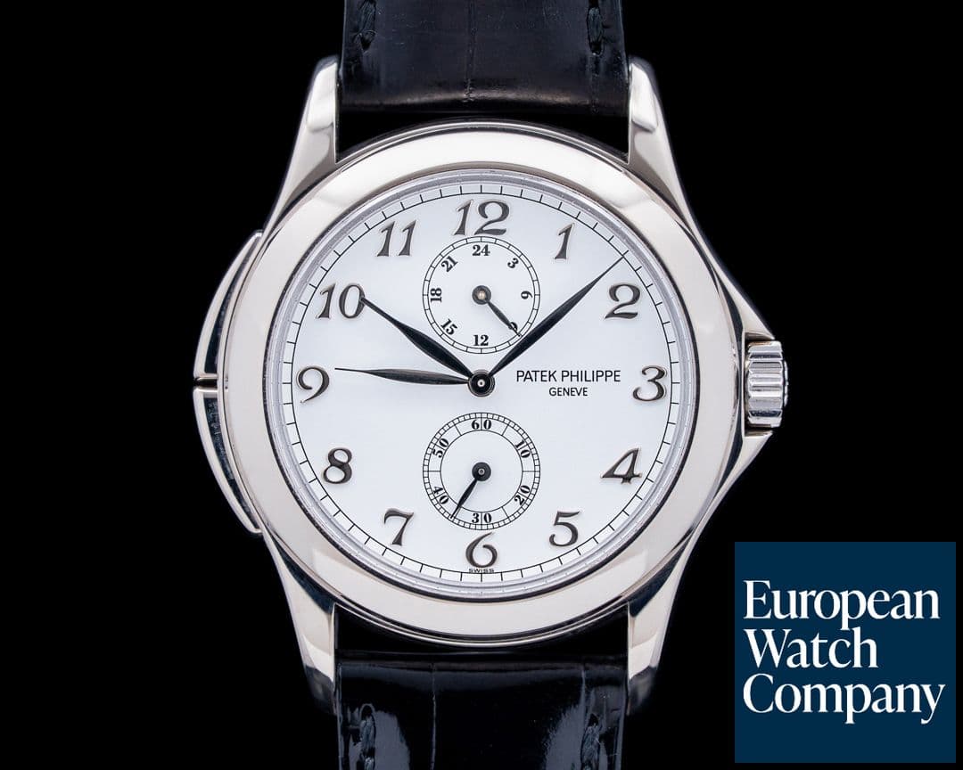 Image of Patek Philippe 5134G Travel Time Calatrava 18K White Gold White Dial