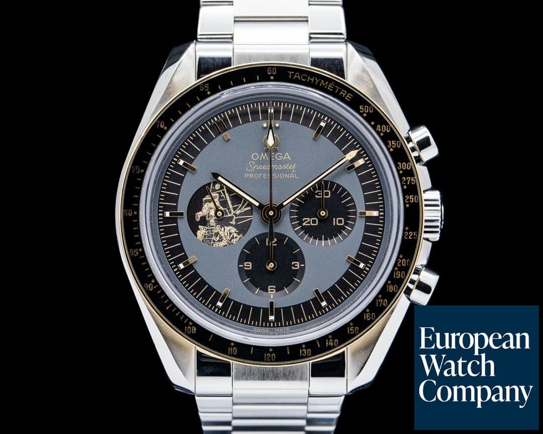 Image of Omega Speedmaster Apollo 11 50th Anniversary SS / 18K Moonshine Gold Gray Dial
