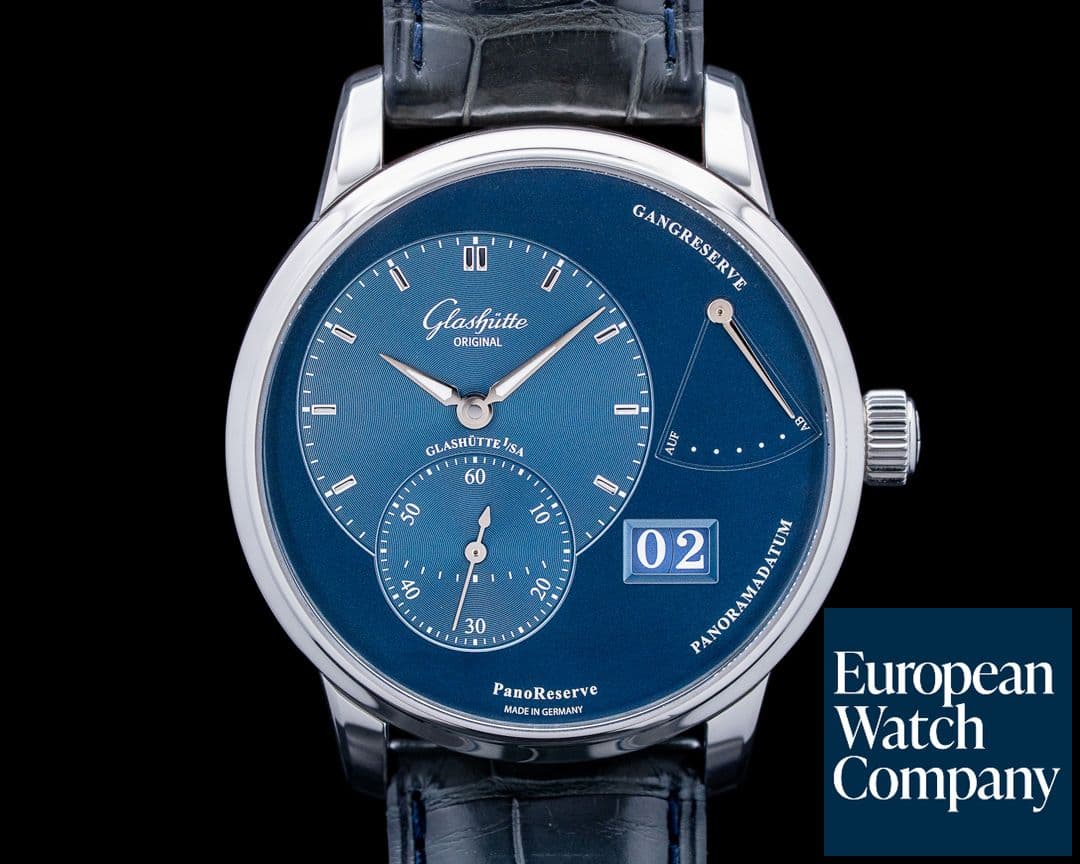 Image of Glashütte Original PanoReserve SS Blue Dial