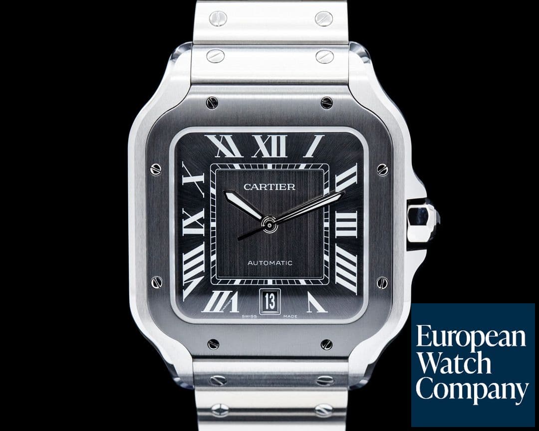 Image of Cartier WSSA0037 Santos de Cartier SS Gray Dial