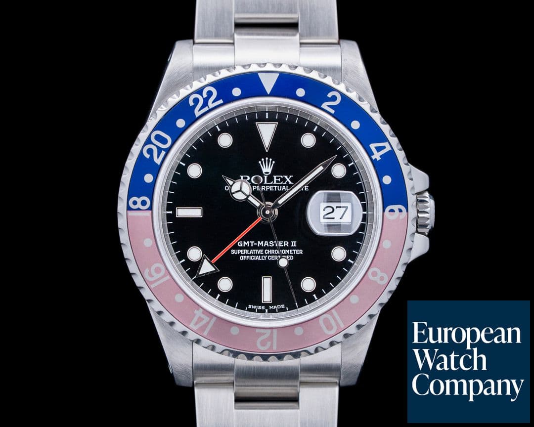 Image of Rolex 16710A GMT-Master II "Pepsi" SS Black Dial