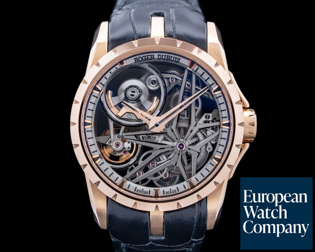 Image of Roger Dubuis Excalibur Monobalancier 18K Rose Gold Skeleton Dial