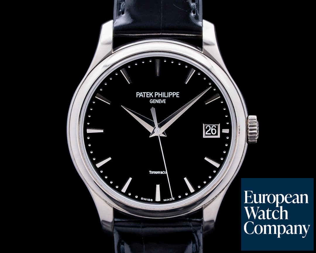 Image of Patek Philippe 5227G Calatrava "TIFFANY & CO." 18K White Gold Black Dial