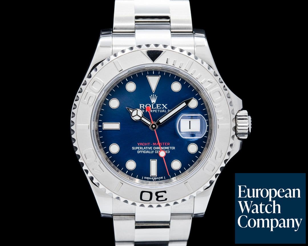 Image of Rolex 116622 Yacht Master SS / Platinum Bezel Blue Dial