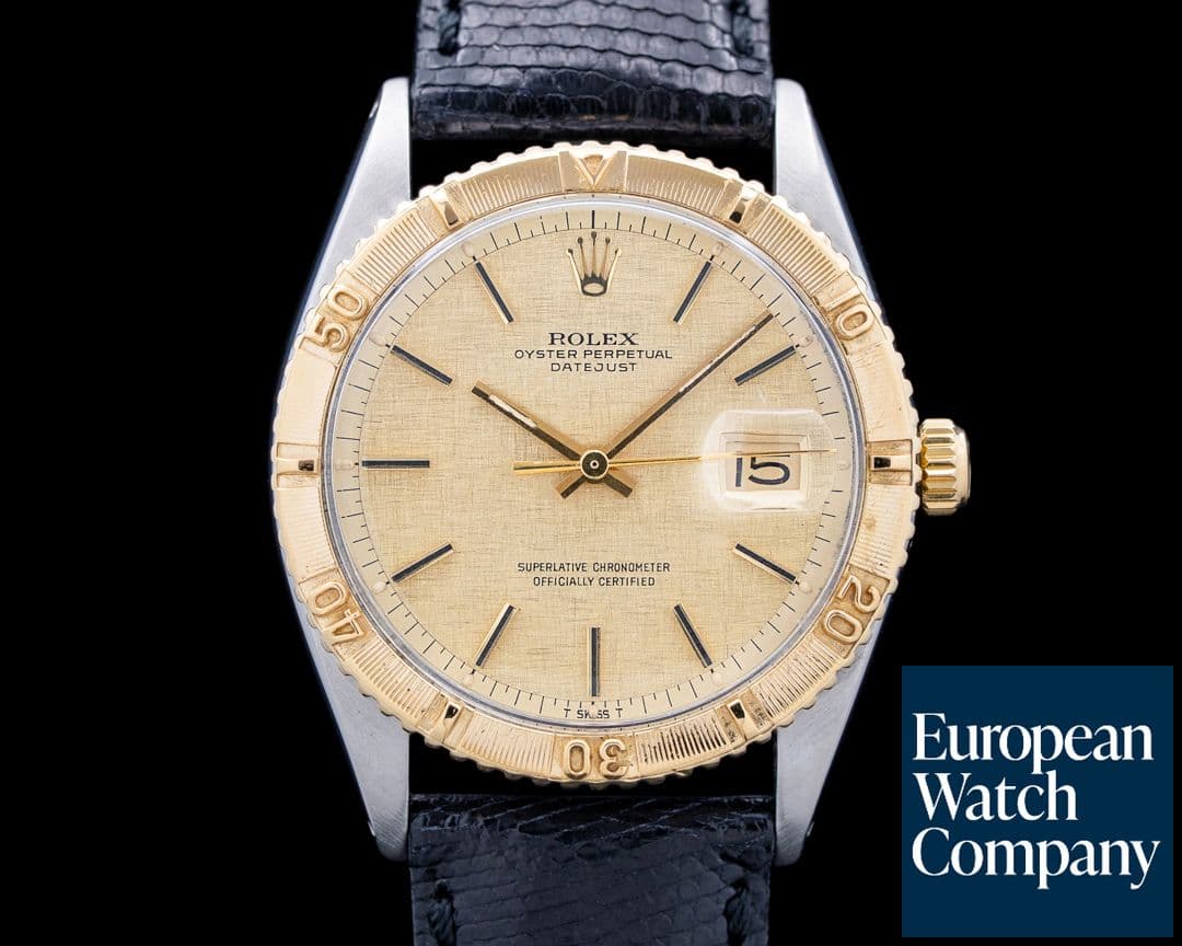Image of Rolex 1625 Datejust Thunderbird 18K Yellow Gold / SS Gold Dial Circa. 1972