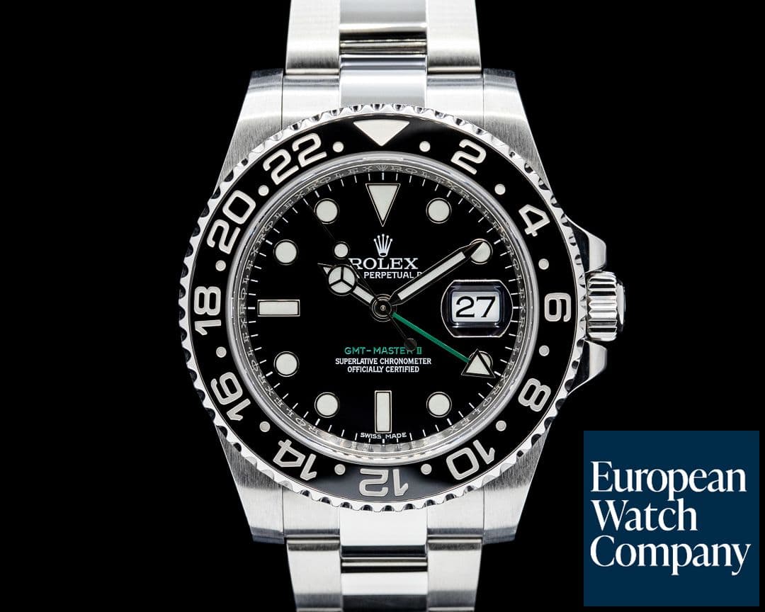 Image of Rolex 116710LN GMT-Master II Ceramic SS Black Dial