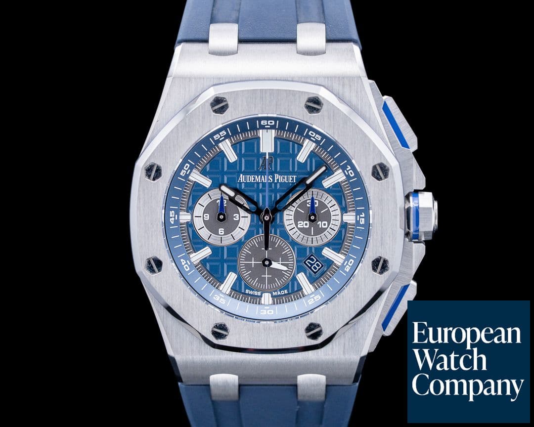 Image of Audemars Piguet 26480TI Royal Oak Offshore Titanium Blue Dial