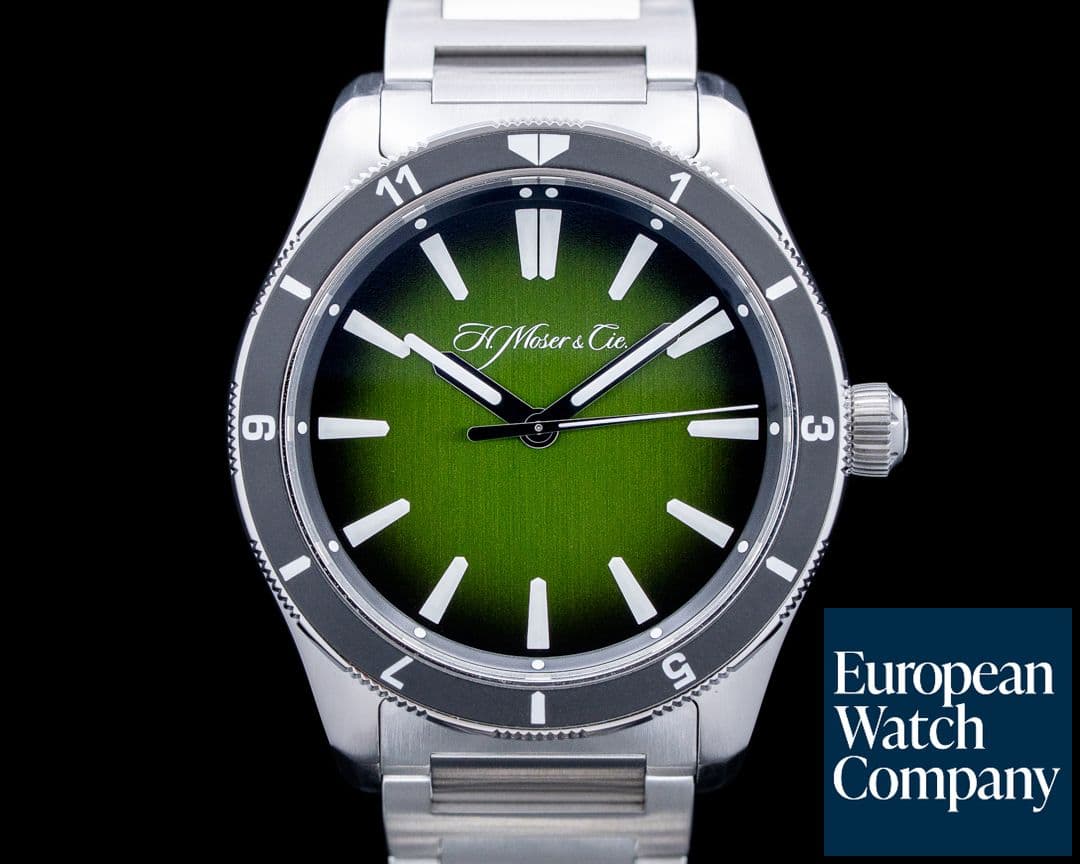 Image of H. Moser & Cie. Pioneer Centre Seconds C.02 SS Green Dial LIMITED For Collective
