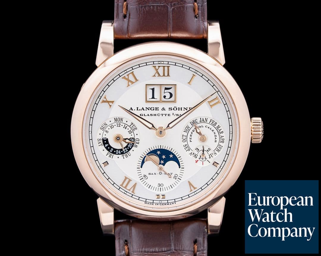 Image of A. Lange & Söhne 310.032 Langematik Perpetual 18K Rose Gold Silver Dial