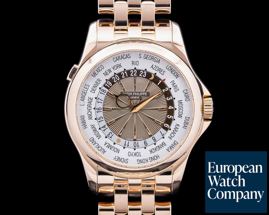 Image of Patek Philippe 5130/1R-001 World Time 18K Rose Gold Brown Dial