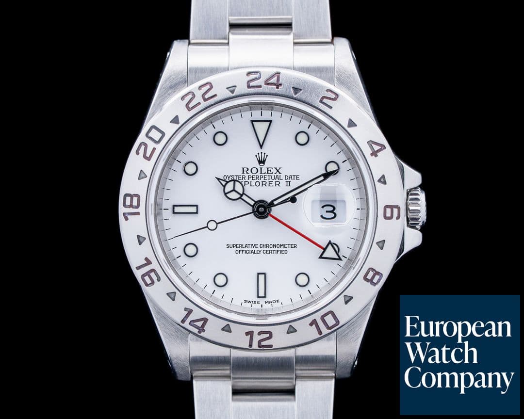Image of Rolex 16570 Explorer II SS White Dial