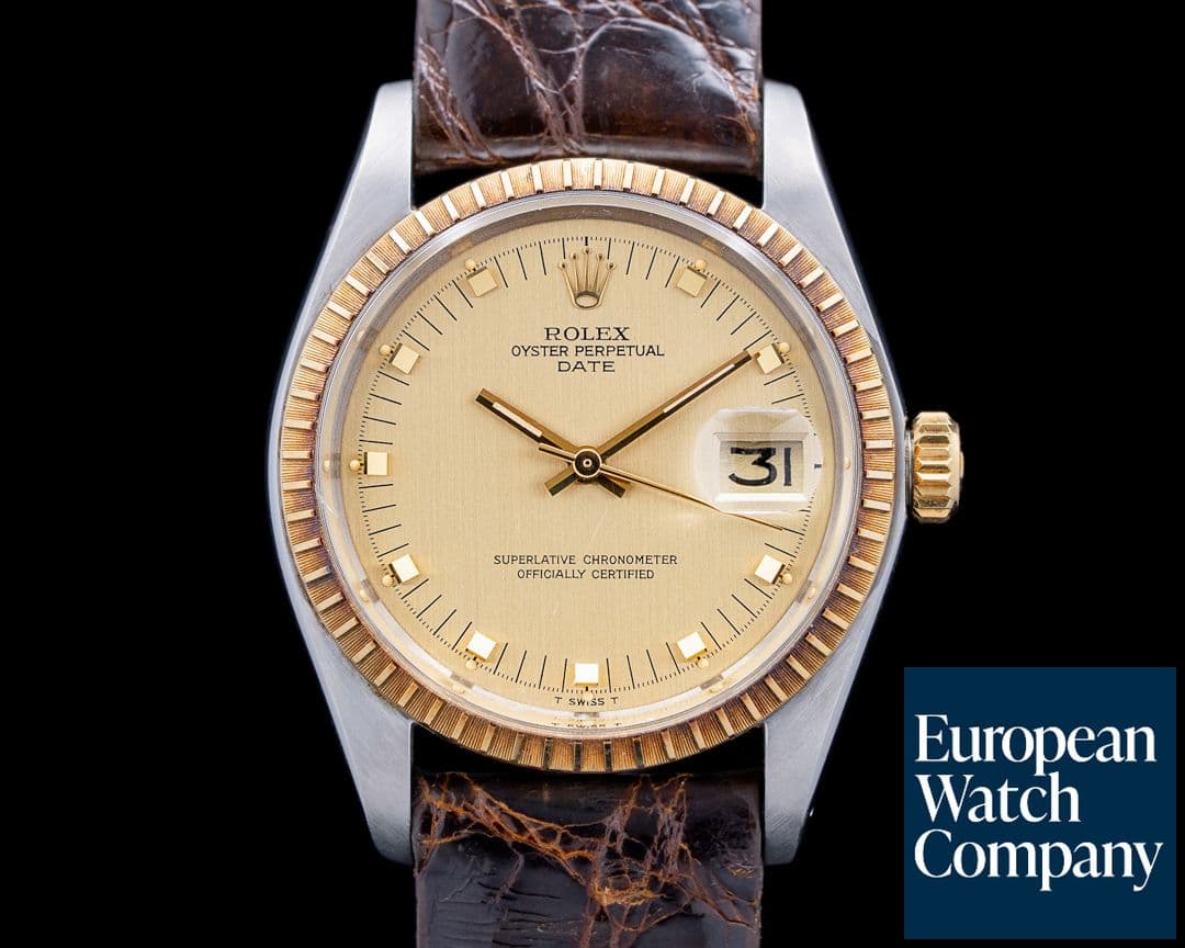 Image of Rolex 1505 Date 18K YG / SS Champagne Dial Circa. 1977