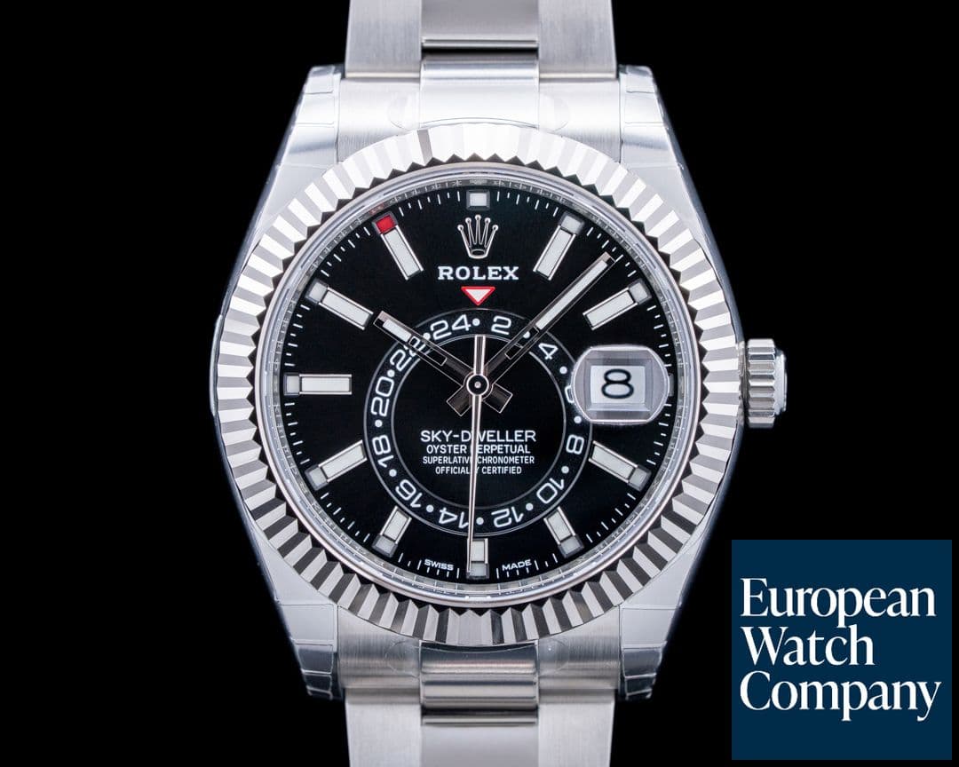 Image of Rolex 326934 Sky-Dweller SS Black Dial UNWORN