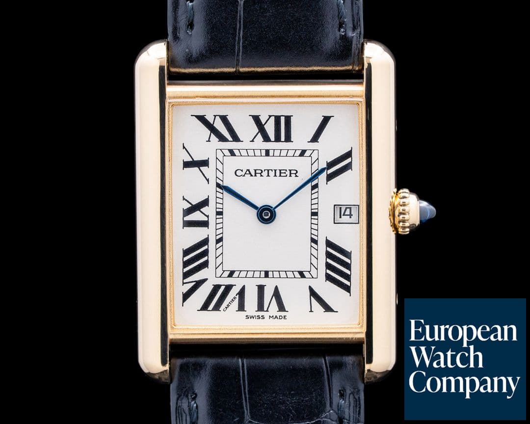 Image of Cartier 2441 Tank Louis Cartier 18K Yellow Gold Cream Dial