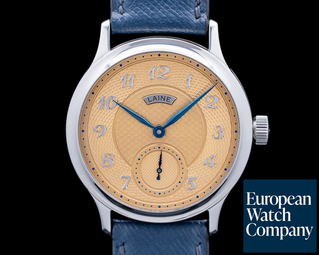 Image of Laine V38 Salmon Guilloche SS Salmon Dial